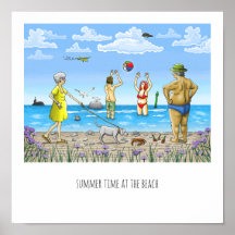 Sommer am Strand Poster