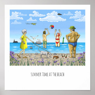 Sommer am Strand Poster
