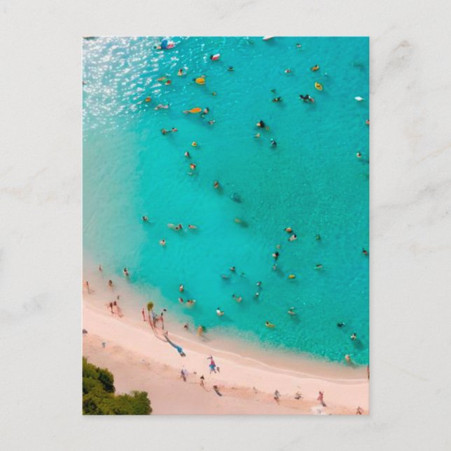 Sommer am Strand Postkarte (Vorderseite)