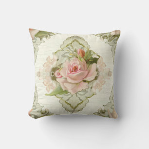 Sommer an der Hütte - Vintage Art-moderne Rosen Kissen