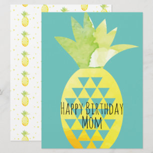 Sommer-Ananas-Aquarell-Mix-Birthday