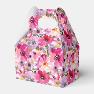 Sommer-Aquarell-Blumenmuster Geschenkschachtel