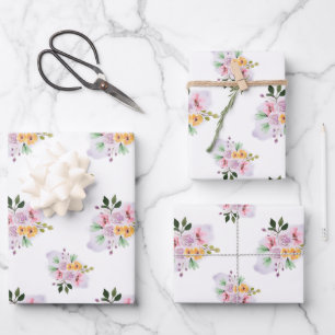 Sommer-Aquarelle Geschenkpapier Set
