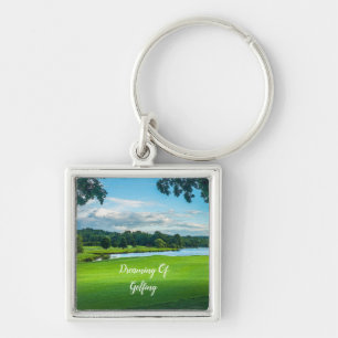 Sommer auf dem Golfplatz Schlüsselanhänger
