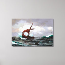 Sommer auf dem Grönland Küste Jahr 1000 Leinwanddruck