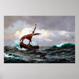 Sommer auf dem Grönland Küste Jahr 1000 Poster