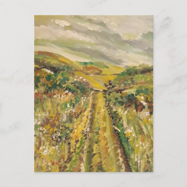 Sommer auf den Hügeln Postkarte (Vorderseite)