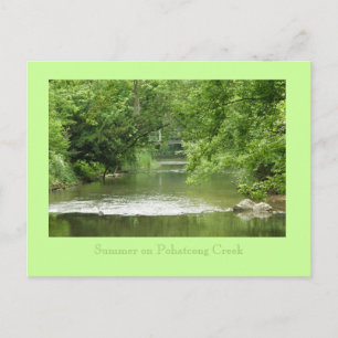 Sommer auf Pohatcong Creek Postkarte