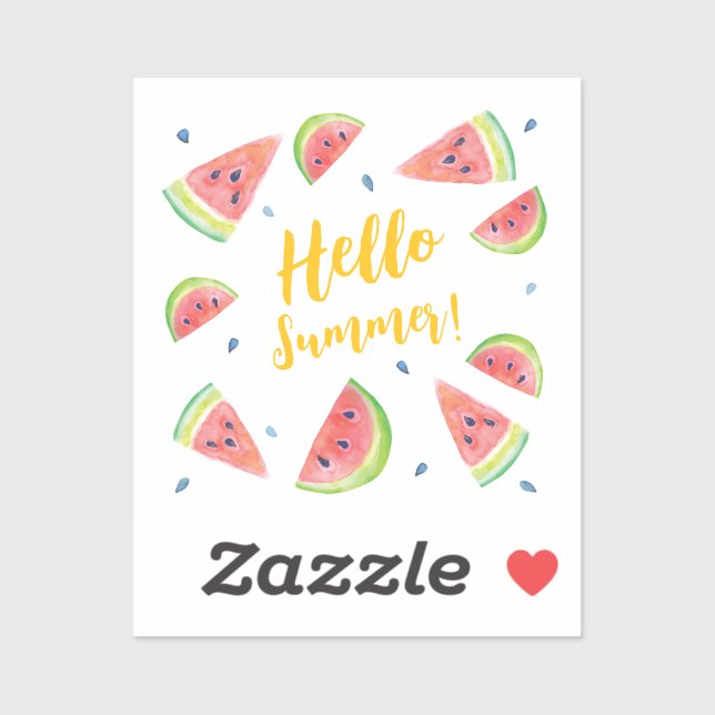 Sommer Aufkleber (Blatt)