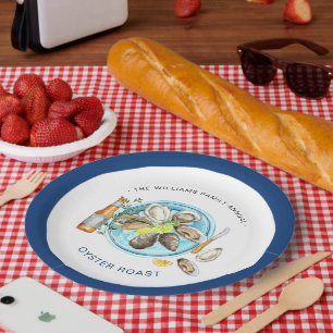 Sommer-Austerenbraten   Meeresfrüchte-Backofen-Coo Pappteller