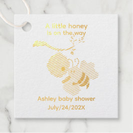 Sommer-Baby-Shower-Themen Hummel Geschenkanhänger