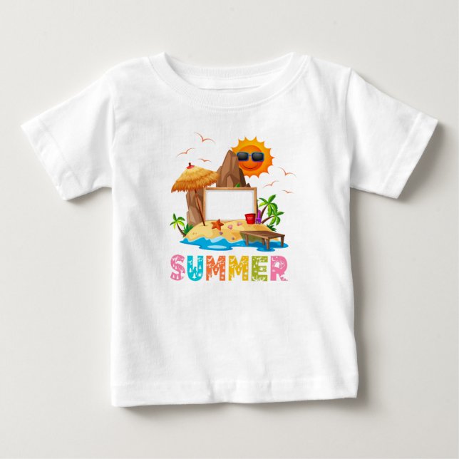Sommer Baby T-shirt (Vorderseite)