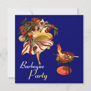 SOMMER-BARBECUE-PARTY-TANZ, ITALIENISCHE KÜCHE EINLADUNG