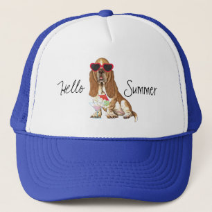 Sommer Basset Hound Truckerkappe