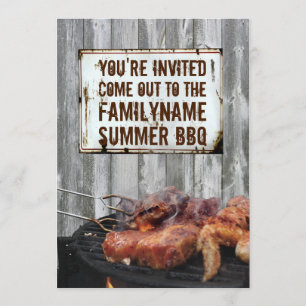 Sommer-BBQ-Einladungen Einladung