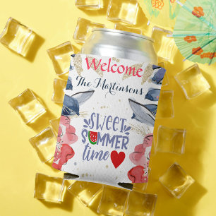 Sommer-BBQ-Picknick Personalisiert Quadratisch Dosenkühler