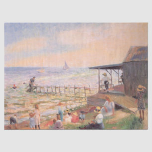 Sommer Beach Szene Seidenpapier