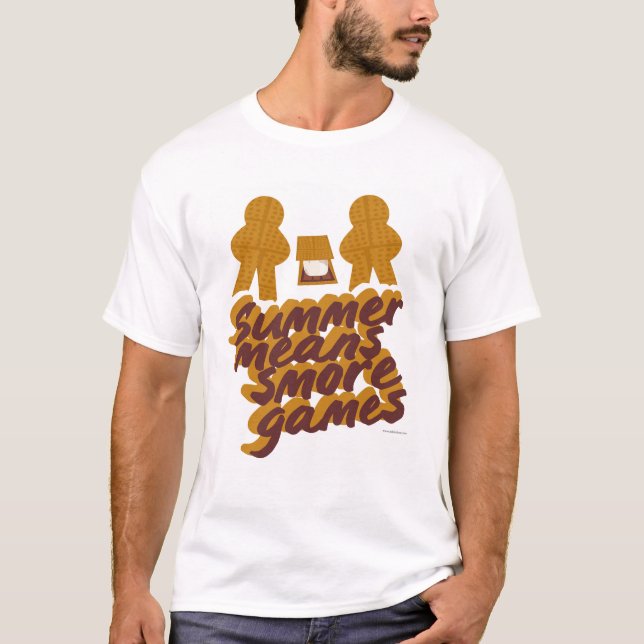 Sommer bedeutet Smore Games Fun Boardgame Design T-Shirt (Vorderseite)