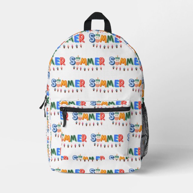Sommer Bedruckter Rucksack (Vorderseite)