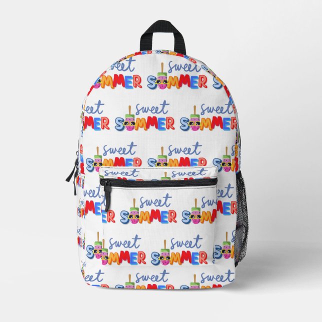 Sommer Bedruckter Rucksack (Vorderseite)