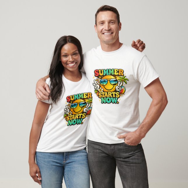Sommer beginnt jetzt T-Shirt (Unisex)
