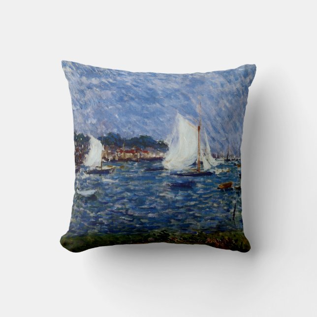 Sommer bei Cowes Kissen (Vorderseite)