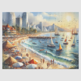 Sommer beim Bay Tissue Paper Seidenpapier