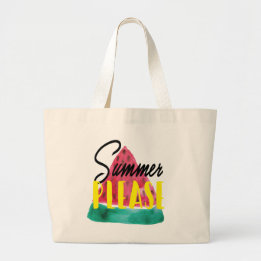 SOMMER-BITTE WASSERMELONE-TASCHE JUMBO STOFFBEUTEL