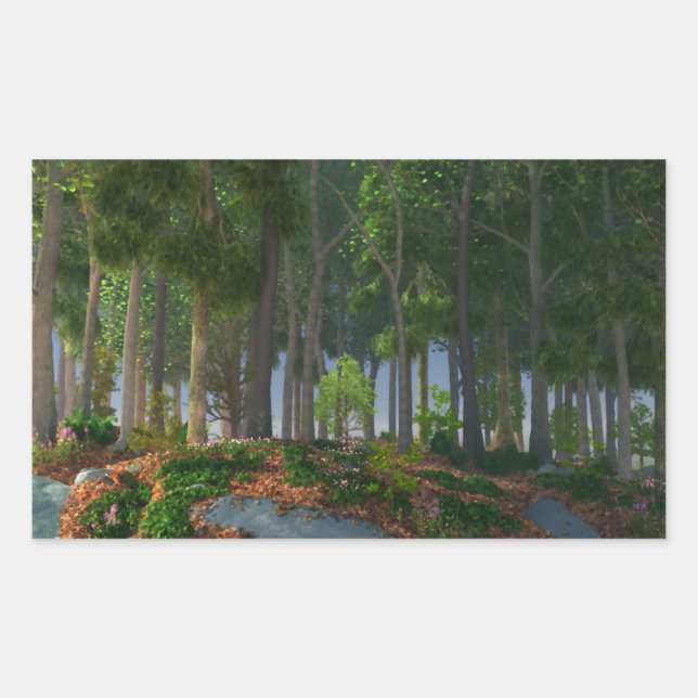 Sommer-Blätter Stickers (Vorderseite)