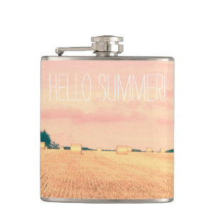 Sommer-Bliss in der englischen Landschaft Flachmann