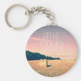 Sommer-Bliss in der englischen Landschaft Schlüsselanhänger