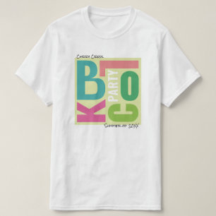 Sommer-Blockparty Retro-Typografie Nachbarschafts- T-Shirt