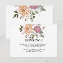 Sommer-Blume auf Weiß| Hochzeitskarte
