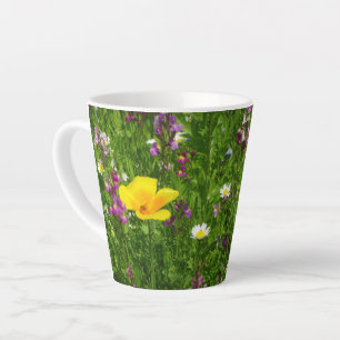 Sommer-Blume Latte Tasse