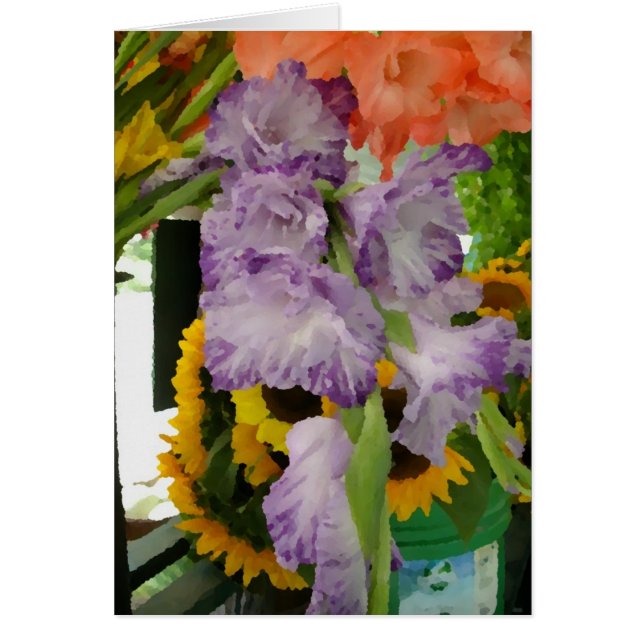 Sommer-Blumen auf Bauernhofstand (Vorne)