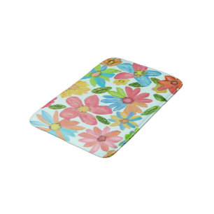 Sommer-Blumen Badematte