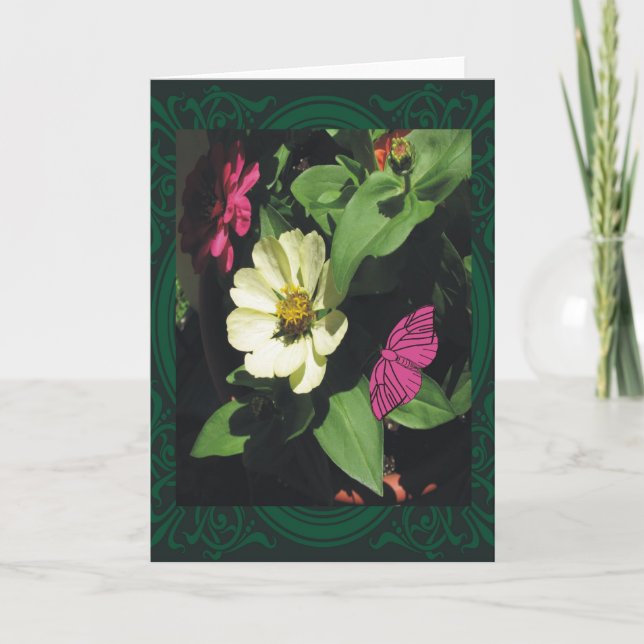 Sommer-Blumen Karte (Vorderseite)