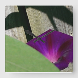 Sommer-Blumen-Wand-Uhr Quadratische Wanduhr