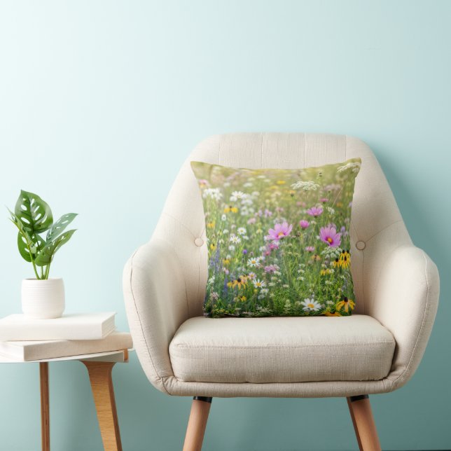 Sommer-Blumenwiese Kissen (Stuhl )