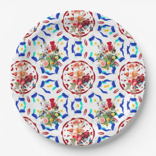 Sommer, boho, bohemisch, floral, mediterran pappteller