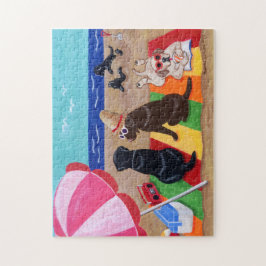 Sommer-Brise Labradors Malerei Puzzle