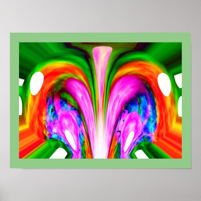 Sommer-Burst-Kunst Poster (Vorne)