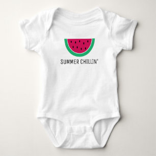 Sommer Chillin Wassermelone Baby Strampler