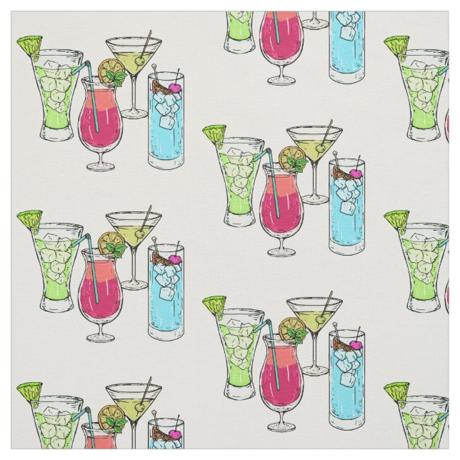 Sommer-Cocktailgewohnheitsgewebe Stoff (Muster)