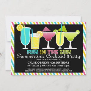 Sommer-Cocktailparty-Einladungen Einladung