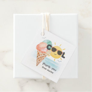 Sommer Cool Tropical Beach Ice Creme Geschenkanhänger