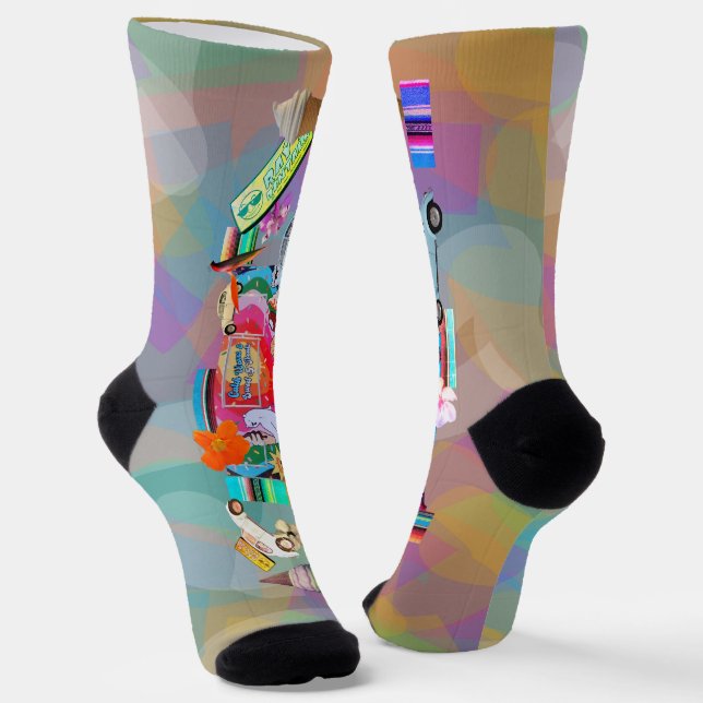 Sommer-Crew-Socken Socken (Gewinkelt)