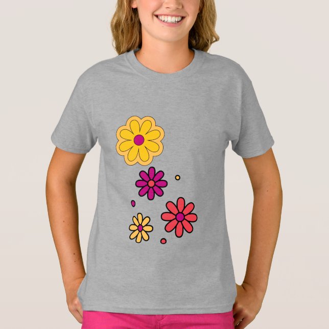 Sommer Daisy Floral Women's T-Shirt (Vorderseite)
