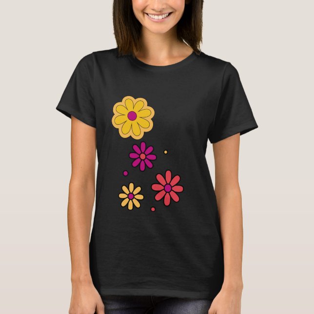 Sommer Daisy Floral Women's T-Shirt (Vorderseite)