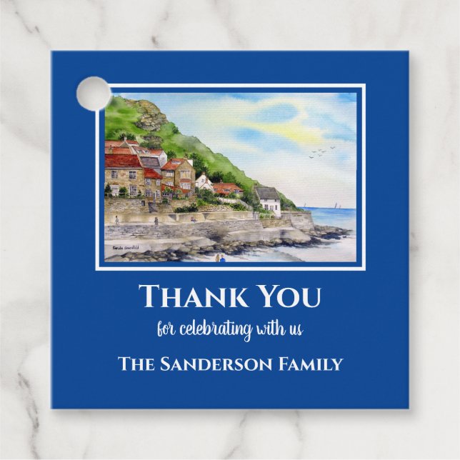 Sommer der häuslichen Erwärmung in Runswick Bay En Geschenkanhänger (Vorderseite)